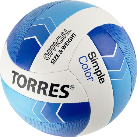 Купить Мяч волейбольный Torres Simple Color любительский р.5 в Пошехонье 